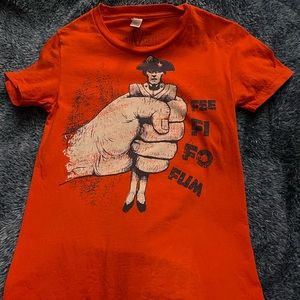 Ladies fee fi fo fum Red T-shirt